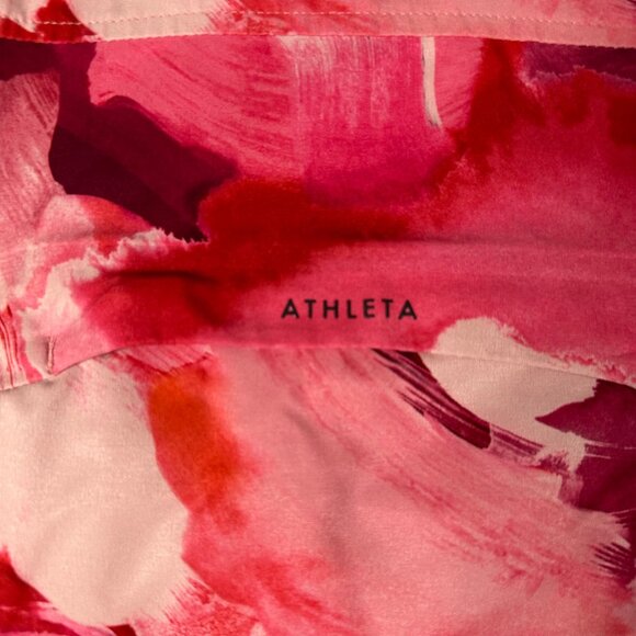 Athleta Womens Medium Pink Run With It Full Zip Long Sleeve Jacket Pockets - Picture 12 of 14